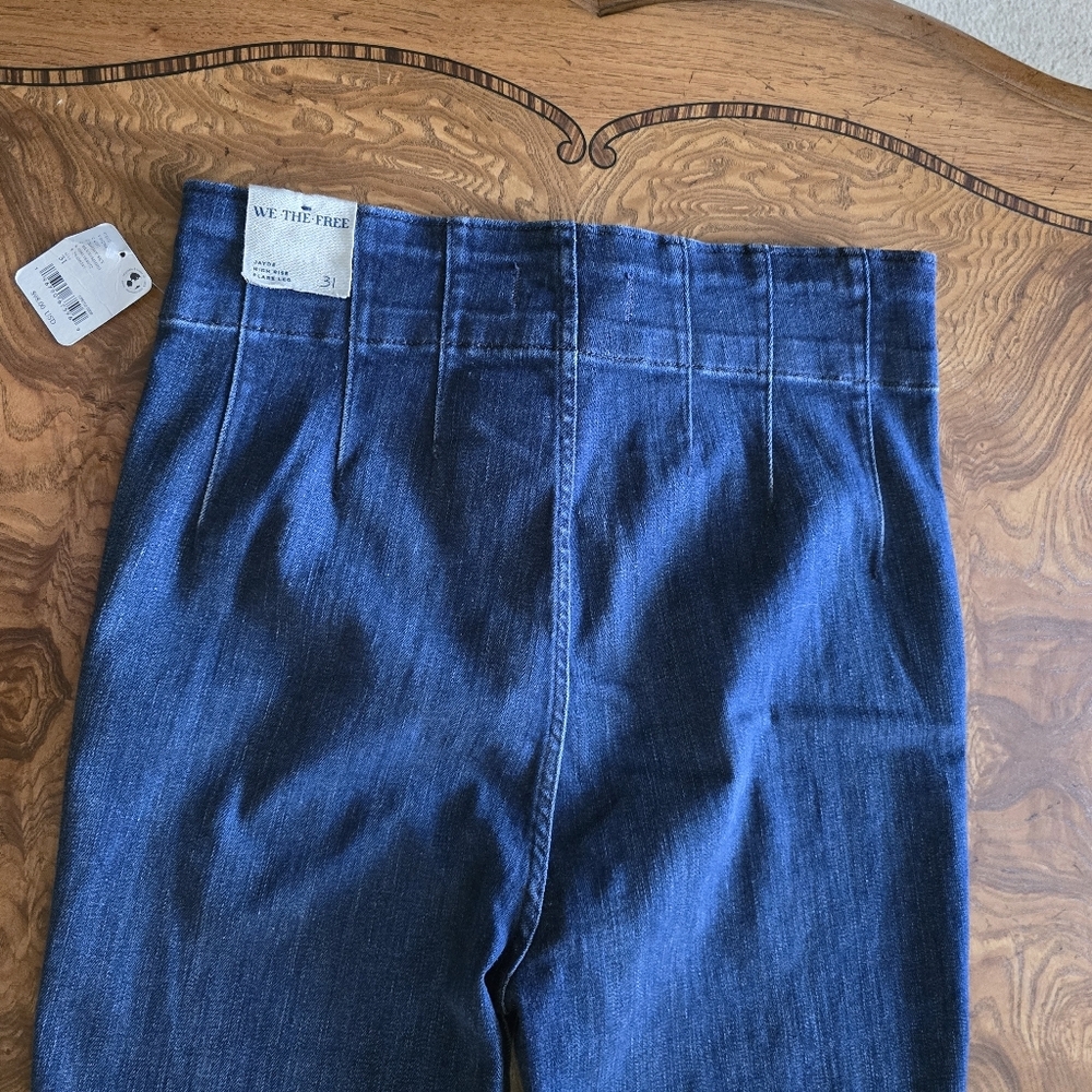We The Free By Free People Retro Inspired Tailored Jeans Womens Size 31 - Picture 4 of 8
